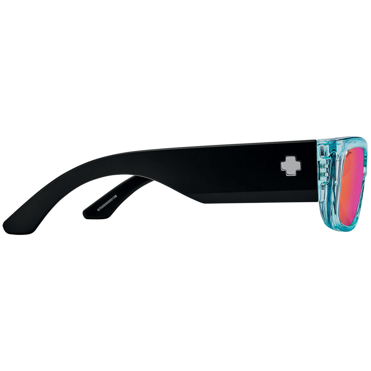 GENRE, Translucent Aqua Matte Black-Happy Gray with Purple Spectra Mirror, hi-res image number null